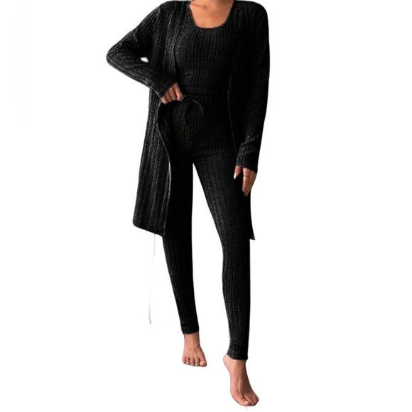 Black Three Piece Lounge Set - Picture 1 of 1